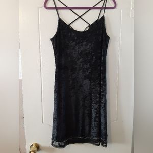 Mark Velvet Chain Hem Spaghetti Strap Dress Size 8-10